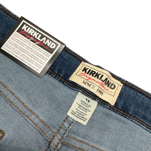 Kirkland Signature Women’s Jeans Stretch Blue Size 16 NWT - Picture 4 of 11